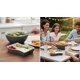 thumbnail image 4 of Set Ensaladera y Botanero 2 en 1 Resistente | Organizador de Botanas con Compartimentos | Ideal para Fiestas, Cocina, Picnics y Snacks en Casa | Práctico, Ligero y Duradero (Gris), 4 of 5