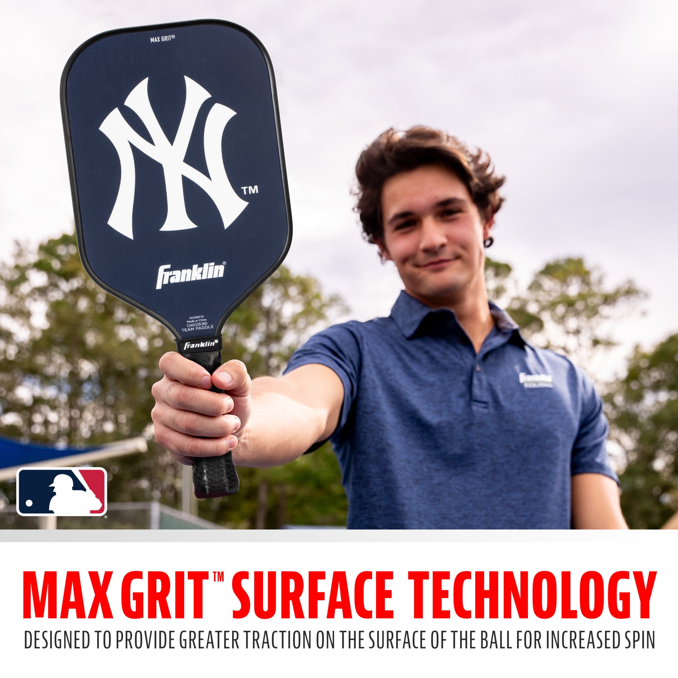 Franklin Sports MLB New York Yankees Pickleball Paddle - Official MLB Team Pickleball Paddles - USAP (USAPA) Approved Premium Quality Pickleball Paddles - Authentic Team Logos + Colors