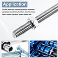 thumbnail image 4 of Uxcell Fully Threaded Rod M14 x 250 2mm Pitch 304 Stainless Steel With Screw Nuts 2Pcs, 4 of 5