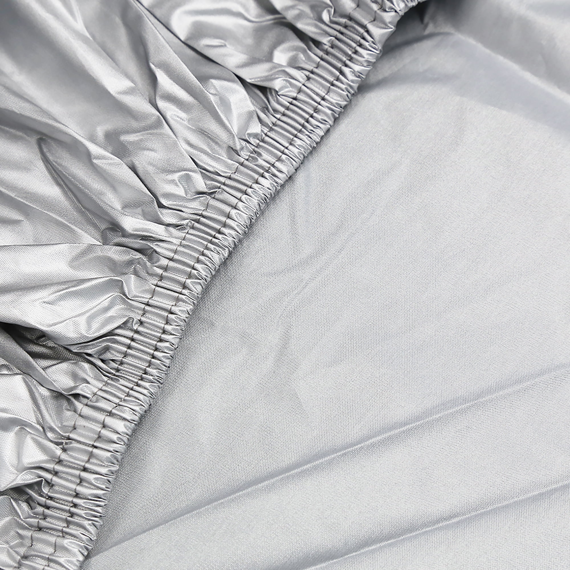 REGALWOVEN 180T Rain Dust Motorcycle Cover Silver Tone Black Outdoor waterproof UV Protector XL