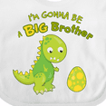 thumbnail image 4 of Inktastic I'm Gonna Be a Big Brother-dino Boys Baby Bib, 4 of 4