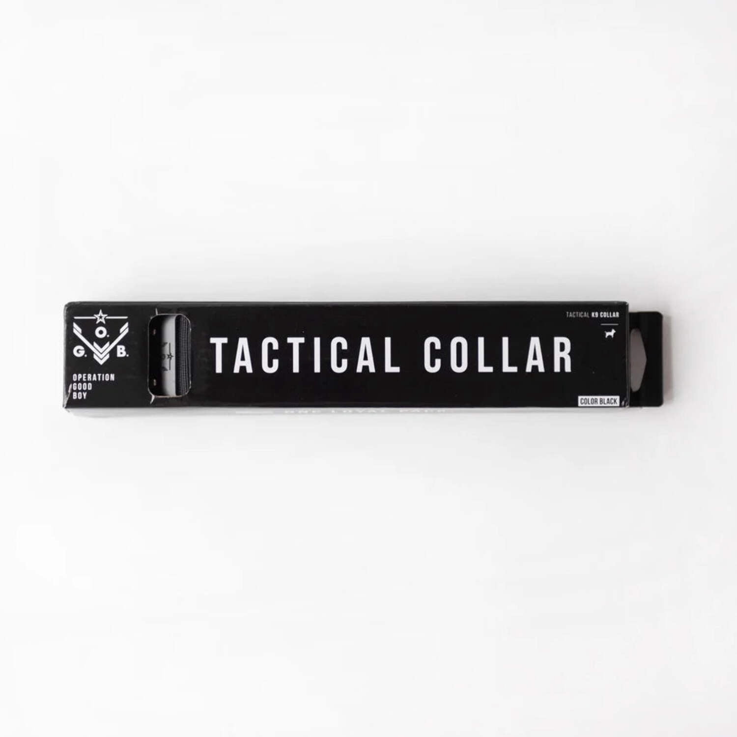Operation Good Boy Dog Collar with Quick Release Buckle and Handle, for Large and Medium Dogs, Black