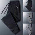 thumbnail image 6 of Mens Ice Silk Joggers Workout Pants Sweatpants Active Sports Running Trousers, 6 of 11