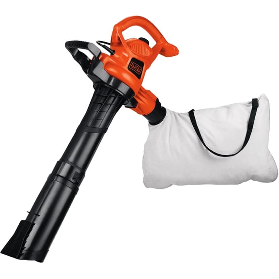 BLACK DECKER 12 Amp 3in1 Electric Blower Vacuum Mulcher, (BV3600)
