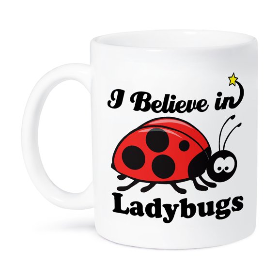 3dRose, I Believe In Ladybugs, 15oz Mug