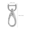thumbnail image 2 of YSNOOWE 4Pcs Adjustable Bag Hardware Buckles for Replacement Silver, 2 of 8