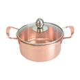 thumbnail image 4 of Abbracc Copper Pot 6.3inch Boiling Pot Copper Hot Pot for Restaurant Cooking Kitchen with glass lid, 4 of 9