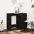 thumbnail image 1 of vidaXL Desk Black 90x45x76 cm Engineered Wood, 1 of 5