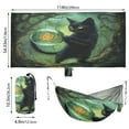 thumbnail image 3 of Wobogo Black Cat Crystal Ball Camping Hammocks 330 lb Capacity with Tree Straps and Hanging Pockets for Outside Hiking Beach Backpack Travel, 3 of 8