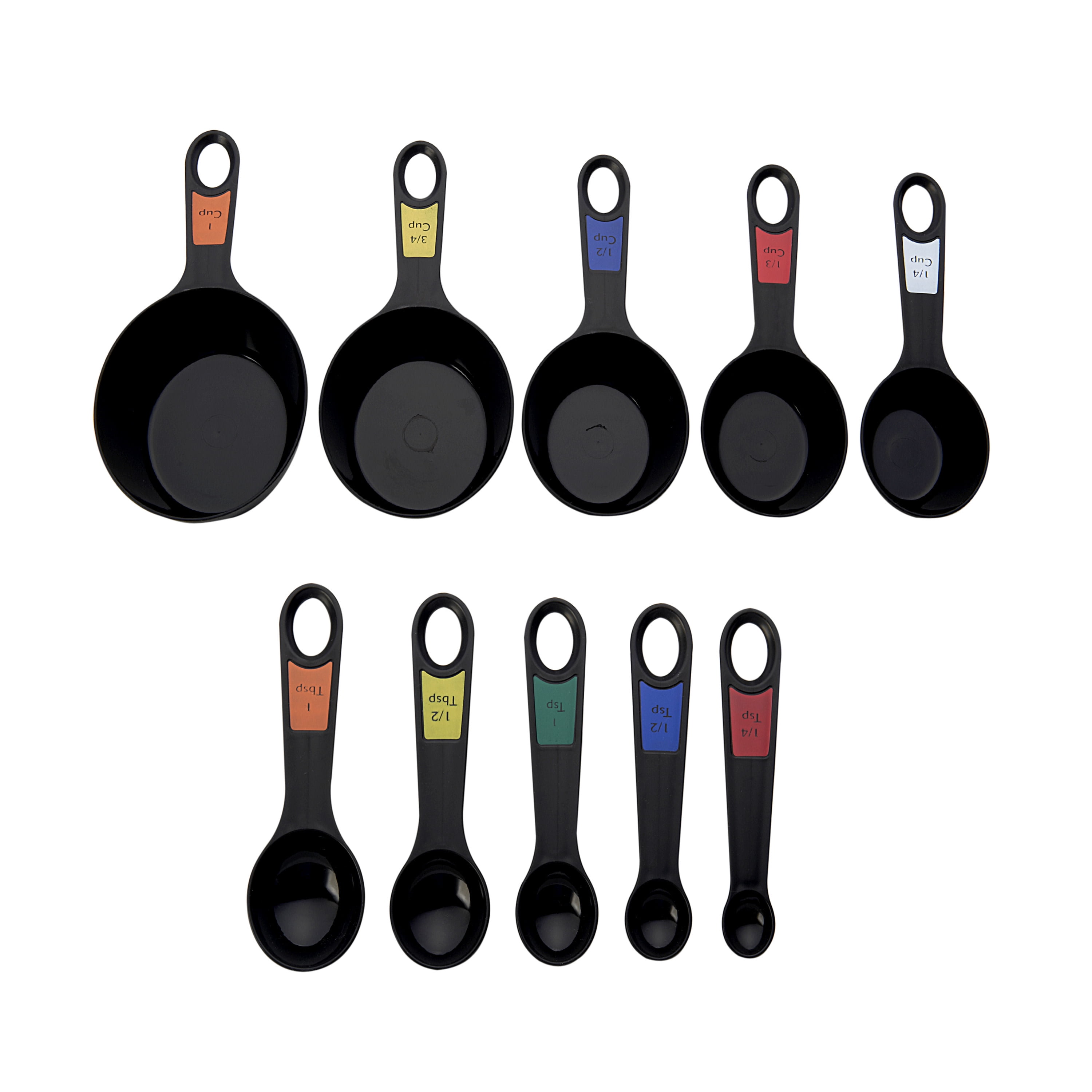 Farberware Professional 10-piece Plastic Measuring-cup and Spoon Set in Black