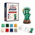thumbnail image 4 of 250th Anniversary 3D Beaded DIY Kit, 4th of July Patriotic Liberty Lady DIY Bead Art Set, Beginner Friendly Handmade Bead Embroidery Ornament Gift for Craft Lovers, 4 of 5