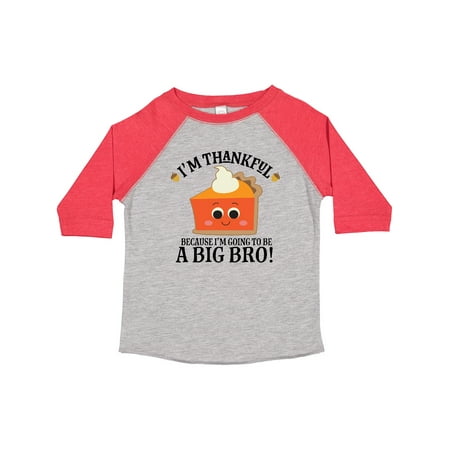 

Inktastic Thanksgiving Big Bro Boys Brother Announcement Boys Toddler T-Shirt