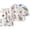 White, variant on Little Boys Cotton Pajamas Sets Short Sleeve Top with Long John Snug Fit 2 Piece Sleepwear (2-3 Years,White)