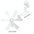 thumbnail image 5 of Remote Control 5V Wall Fan With 8H Timer 4 Speed Detachable Easy Installation, 5 of 16