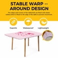 thumbnail image 4 of Valentine's Day Table Cloths for 6 Foot Rectangle Tables, Pink Bows Romantic Love Heart Patio Waterproof Elastic Fitted Tablecloths, Washable Rectangular Table Cover for Camping, 4 of 8