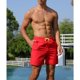 thumbnail image 4 of SAYOO Shorts de playa de cuerda para hombres, shorts de cintura elástica, forro de malla SAYOO moda, 4 of 9