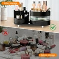 thumbnail image 6 of Niulife 360 Rotating Makeup Organizer for Vanity Large Capacity Cosmetic Storage Case,Dresser Make Up Organizer Holder for Bedroom Bathroom and Countertop,3 Tiers Brown, 6 of 7