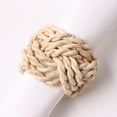 thumbnail image 3 of Napkin Rings Set Of 6 - Water Hyacinth Napkin Holder Rings - Rustic Napkin Rings For Birthday Party, Dinner Table Decoration, Holiday, Wedding, Family Gathering - Diameter 1.57in, 3 of 14