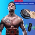 thumbnail image 2 of 1 Set Slimming Belt Touch Operation Wireless Remote Control Low Noise Intelligent Power Off Rechargeable Abdominal Trainer Ten Modes Abdomen Arm Leg Waist Workout Fitness Belt Home Use, 2 of 7