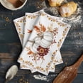 thumbnail image 6 of Grey Fall Kitchen Towels Set of 3, Water Absorbent Dish Towel, Thanksgiving Maple Leaf Harvest Botanical Decorative Hand Towels - Quick Drying Cloth for Cooking Baking, 18x28 Inch, 6 of 8