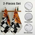 thumbnail image 3 of WERPE Fall Decorations Pumpkin Maple Leaves Hand Towel Set of 2, Soft and Absorbent Towels for Kitchens, Bathrooms, Showers 27.5*16in, 3 of 6