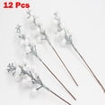 thumbnail image 2 of 12Pcs Artificial Christmas Glitter Berries Stems Xmas Tree Wreath Diy Decor, 2 of 5