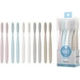 TRAHOOWangta Soft Toothbrush, 10 Pack (Stone White) Best Manual