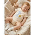 thumbnail image 4 of BemeyourBBs Baby Boy First 1st Birthday Outfit One Years Old Birthday Clothes Summer Bubble Romper Milk and Cookie Print Short Sleeve Bodysuit Playsuit, 4 of 9