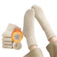 thumbnail image 3 of OYXSER 5 Pairs Womens Solid Mid Calf Socks, Elastic Cuff Warm Soft Fit Suitable for All-Day Wear, 3 of 7