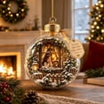 thumbnail image 6 of Christmas Decorations Illuminated Scripture Keepsake Ornament Lighted Bible Verse Decor for Christmas Tree Tabletop Home Religious Gift, 6 of 7