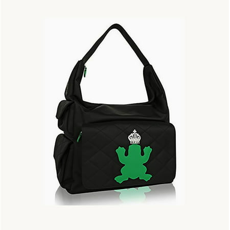My Flat in London Green Crowned Prince with Rhinestone Diaper (Best Diaper Bag For Multiple Kids)