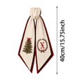 Christmas Wreath Sash with Plaid Design - Letter Ribbon Bow - Holiday ...