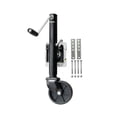 thumbnail image 1 of 6 Inch Solid Wheel Sidewind Round Swivel Trailer Jack With Bolt On Capacity 540KG Wheel Boat RV Parts Accessories ,Durable Material, 1 of 7