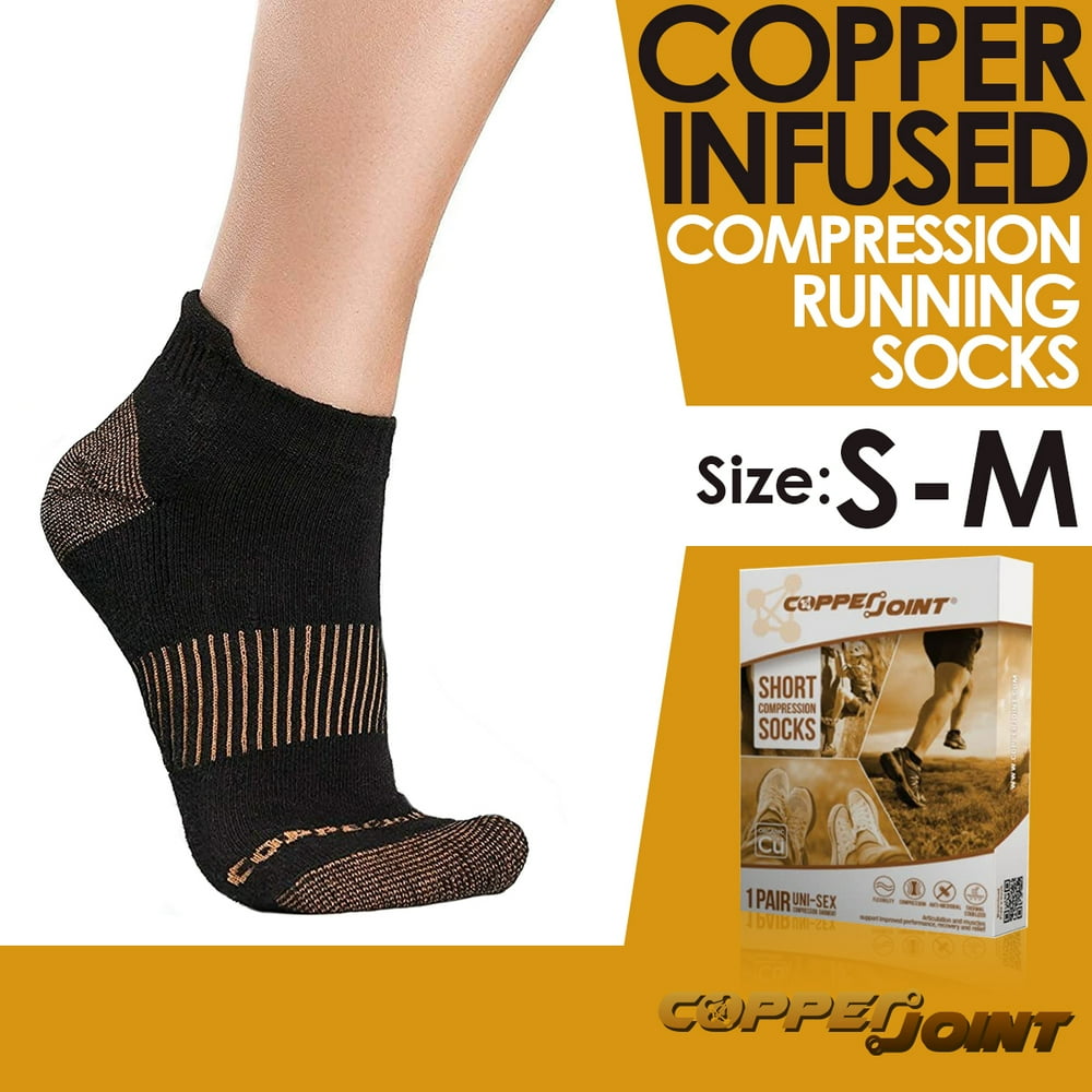 CopperJoint Compression Running Socks For Ankle Joint Pain Relief