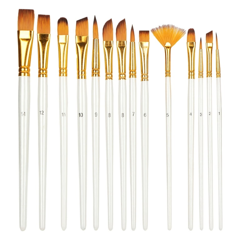 AS-103 Deluxe Stencil Round Artist Brush (Set of 7)