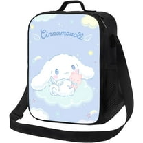 Cinnamoroll Insulated Lunch Bag, Leakproof Portable Lunch Box For Women Men, Large Capacity Cooler Bag With Handle And Bottle Pocket For Office Camping Hiking Outdoor Beach Picnic Kawaii