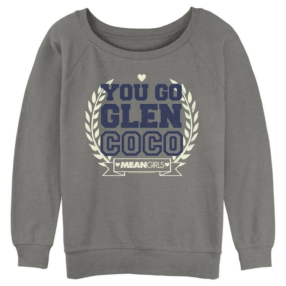 Junior's Mean Girls You Go Glen Coco Sweatshirt Gray Heather Medium