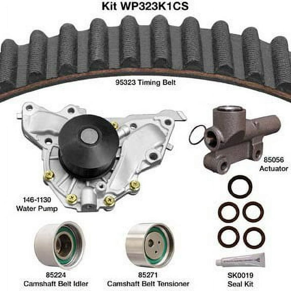 Dayco WP323K1CS Water Pump Kit Fits select: 2002-2005 KIA SEDONA, 2003-2006 HYUNDAI SANTA FE