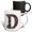 Multicolor, variant on 3drose, Pretty Image of Ruby Jeweled Monogram Letter D, 11oz Two-tone Blue Mug