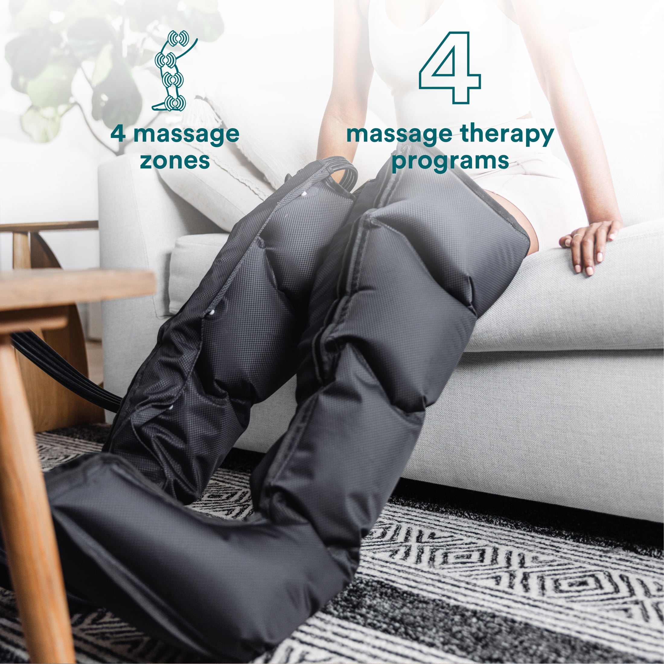 Homedics Dynamic full leg  Air compression -System  cordless  massage boots (Small/Medium)