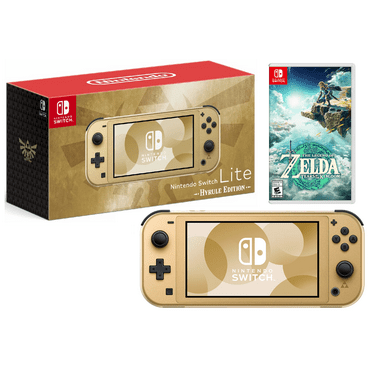 Nintendo Switch Lite: Hyrule Edition Bundle with Zelda Tears of the Kingdom Game