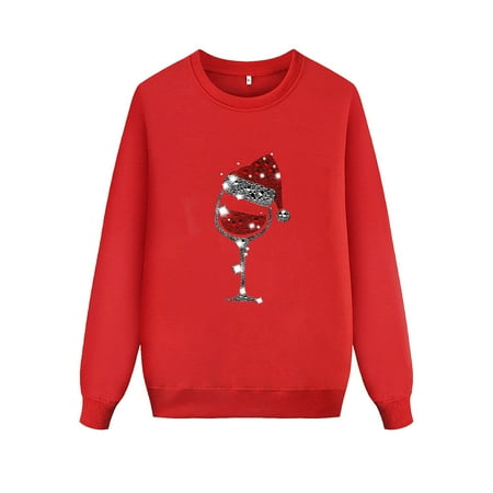 

ketyyh-chn99 Family Christmas Pajamas Dog Women s Christmas T Shirts Thick Crewneck Ultra Soft Deer Pajamas for The Whole Family Set