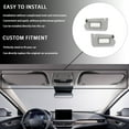 thumbnail image 4 of Left Driver Side Car Sun Visor With Makeup Mirror For Nissan Altima 2013-2018, Replacement OEM 96401-3TA2A-light grey, 4 of 6