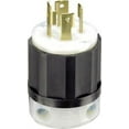 thumbnail image 2 of Leviton Industrial Nylon Curved Blade/Ground Locking Plug L14-30P 14-8 AWG 3 Pole 4 Wire Bagged, 2 of 2