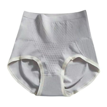 LNWUY Tummy Control Shapewear Panties for Women High Waisted Body Breathable Shaper Underwear Girdle Panty Gray Free Size