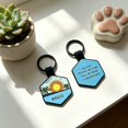 thumbnail image 1 of Identity To Loss Double Engraved Characters Hexagonal Silicone Collar, 1 of 8