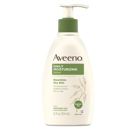 - Aveeno Daily Moisturizing Lotion with Oat for Dry Skin, 12 fl. oz