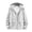 Gray, variant on Men's UPF 50+ Sun Protection Outdoor Lightweight Full Zip Hoodie Jacket Long Sleeve Fishing Hiking Performance Shirt White XXXL
