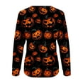 thumbnail image 4 of Women's Halloween Sweatshirts Crew Neck Graphic T Shirts Long Sleeve Pullover Tops Fall Clothes 2025, 4 of 4