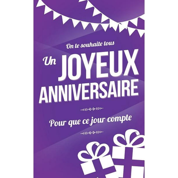 Joyeux Anniversaire Carte D Anniversaire Mini Livre D Or 13xcm Pour Que Ce Jour Compte Violet Walmart Com Walmart Com Joyeux Anniversaire Carte D Anniversaire Mini Livre D Or 13xcm Pour Que Ce Jour Compte Violet Walmart Com Walmart Com
